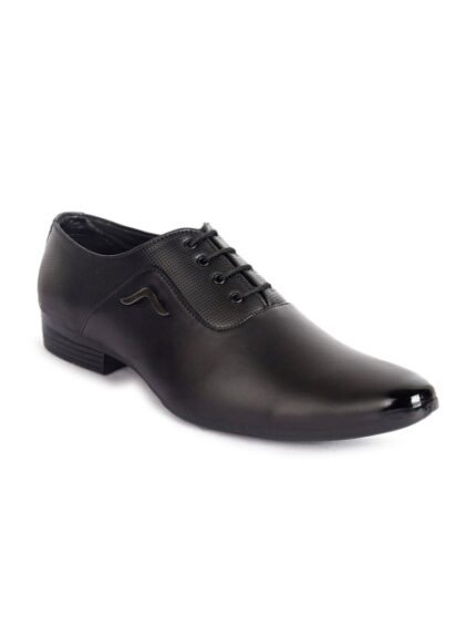 aadi Men Pointed Toe Textured Formal Oxfords