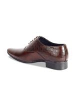 aadi Men Pointed Toe Textured Formal Oxfords