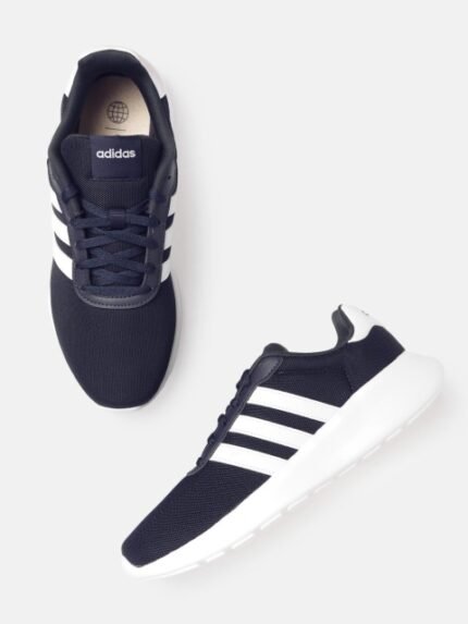 ADIDAS Men Navy Blue Solid Lite Racer 3.0 Sneakers