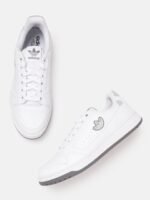 ADIDAS Originals Men White & Grey NY 90 Perforated Sustainable Sneakers