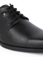 Alberto Torresi Men Black Solid Formal Oxford Shoes