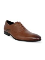 Allen Cooper Men Round-Toe Leather Formal Oxfords Shoes