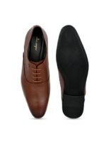 Allen Cooper Men Round-Toe Leather Formal Oxfords Shoes