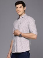 Allen Solly Men Sport Pure Cotton Self Design Floral Opaque Casual Shirt