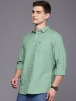 Allen Solly Pure Cotton Classic Fit Opaque Micro Ditsy Printed Casual Shirt