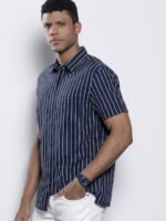 AMERICAN EAGLE OUTFITTERS Classic Striped Cotton Casual Shirt