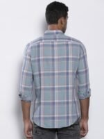 AMERICAN EAGLE OUTFITTERS Cotton Classic Slim Fit Checked Casual Shirt