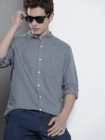 AMERICAN EAGLE OUTFITTERS Men Blue Solid Classic Casual Shirt