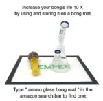 Ammo Glass® 12" Glass bong - Limited edition - (Black)