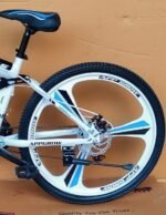 Appgrow 26T, 21 Speed, 17 Inches Frame Folding Bike for Unisex-Adults with Disc Brake and Dual Suspension - White