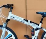 Appgrow 26T, 21 Speed, 17 Inches Frame Folding Bike for Unisex-Adults with Disc Brake and Dual Suspension - White
