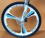 Appgrow 26T, 21 Speed, 17 Inches Frame Folding Bike for Unisex-Adults with Disc Brake and Dual Suspension - White
