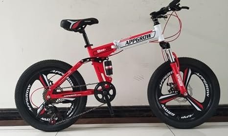 Appgrow Kids Folding Cycle in 20" Wheel Size with Dual Suspension in Alloy magwheels for Age Group 7 to 12 Years