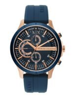 Armani Exchange Men Blue Patterned Dial & Straps Hampton Analogue Watch AX2440