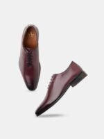 Arrow Men Round Toe Leather Formal Oxfords