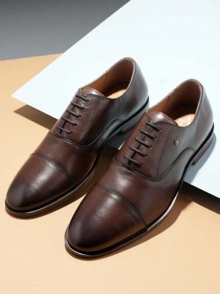 Arrow Men Solid Orion Formal Leather Oxfords