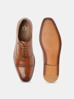 Arrow Men Vertex Perforated Leather Formal Oxfords