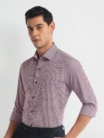 Arrow Slim Fit Horizontal Stripes Opaque Striped Cotton Formal Shirt