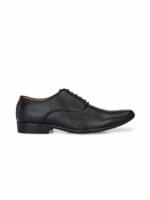 Azzaro Black Men Black Solid Formal Oxfords