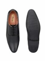 Azzaro Black Men Black Solid Formal Oxfords