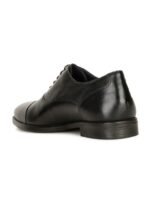 Bata Men Textured Round Toe Leather Lace-Up Formal Oxfords