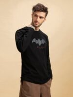 Bewakoof Official Dc Merchandise Batman Outline Logo (Bml) Printed T-Shirt