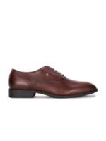 Blackberrys Men Red Solid Leather Formal Oxford