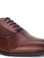 Blackberrys Men Red Solid Leather Formal Oxford