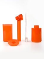 BONGSOLOGY UniBo (Universal Bong) 18 cm Portable Detachable Water Pipe Bong - Orange