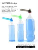 BONGSOLOGY UniBo (Universal Bong) 18 cm Portable Detachable Water Pipe Bong - Orange