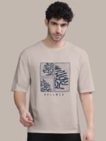 BULLMER Graphic Printed Oversized Cotton T-shirt