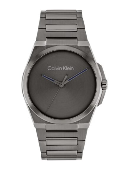 Calvin Klein Men Meta-Minimal Bracelet Style Analogue Watch 25200458-Grey