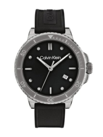 Calvin Klein Men Sport 3Hd Bracelet Style Chronograph Analogue Watch 25200207-Black