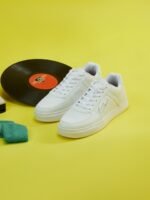 Campus Men White PU Sneakers