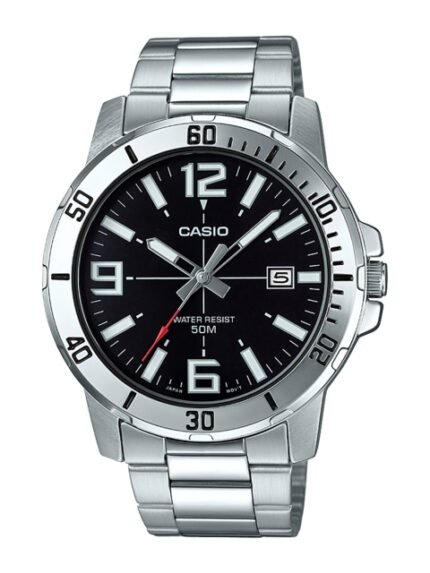 Casio Enticer Men Black Analogue watch A1361 MTP-VD01D-1BVUDF