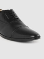 CLOG LONDON Men Black Leather Formal Oxford Shoes