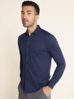 DAMENSCH Full Sleeve Cotton Pique Shirt