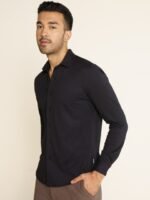 DAMENSCH Full Sleeve Cotton Pique Shirt