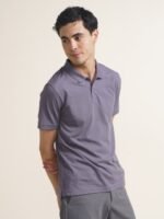 DAMENSCH Men Thermoregulating Regular Fit 2 Button Polo T-shirt