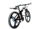 Dunedin Bikes, X6 cycle Foldable Sports Bicycle Mountain Bike/Cycle 26 Inch Carbon Steel Frame Folding Bicycle with 21 Speed Gear and Double Disc Brake.White-Black (Unisex)