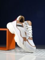 El Paso Men Colourblocked Lightweight Leather Sneakers