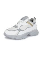 El Paso Men White Colourblocked Sneakers