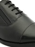 Fashion Victim Men Textured Leather Formal Oxfords