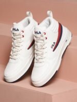 FILA Men Striped Mid Top Lightweight Sneakers