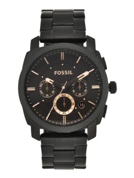 Fossil Men Quartz Black Dial Chronograph Watch FS4682