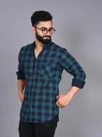 FUBAR Slim Fit Tartan Checked Casual Shirt