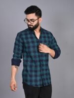 FUBAR Slim Fit Tartan Checked Casual Shirt