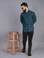 FUBAR Slim Fit Tartan Checked Casual Shirt