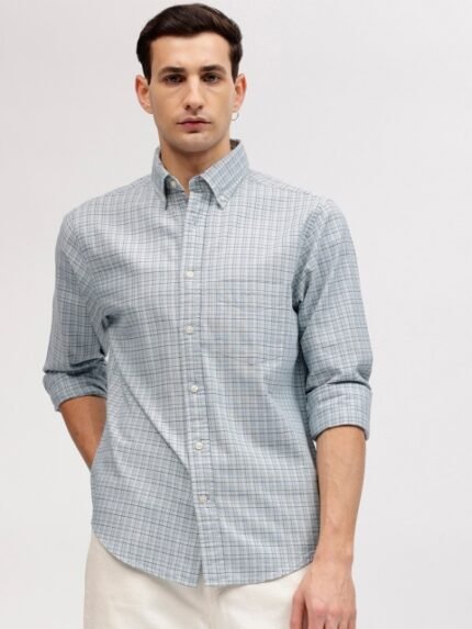 GANT Check Button Down Regular Fit Shirt