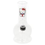 Glass Bong Hellokitty Water Pipe 5 Inches Glass Smoking Pipe for Weed & Tobacco